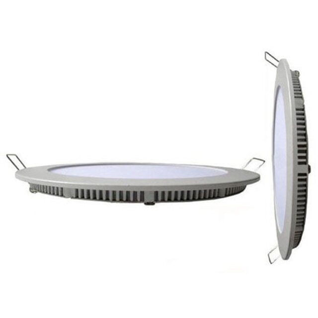 HLW LED LED Downlight Slim 15W - Ronde Inbouw LED Lamp Natuurlijk Wit 4200K Ø195mm