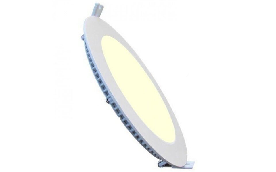 HLW LED Recessed LED Downlight Slim 3W - Dimmable Warm White 2700K, Matte White Aluminum Ø83mm