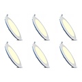 LED Downlight Slim 6 Pack - 6W Inbouw Dimbaar Warm Wit 2700K Ø120mm LED Downlight Slim 6 Pack - 6W Inbouw Dimbaar Warm Wit 2700K Ø120mm