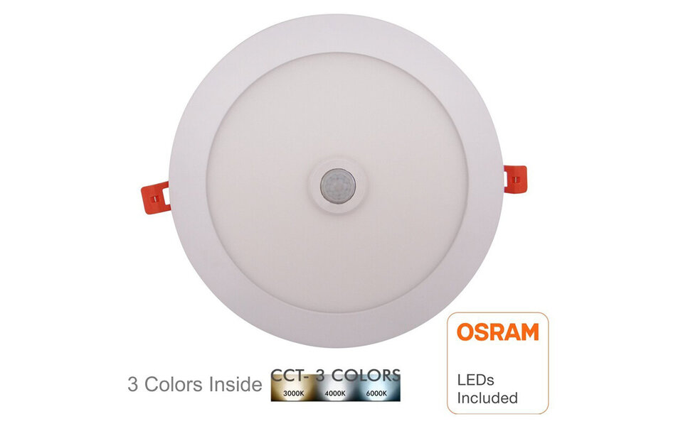 HLW LED LED Downlight Slim Recessed - PIR Motion Sensor & Day and Night Sensor, OSRAM LEDs