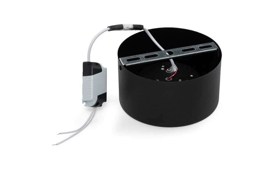 HLW LED Opbouw LED Downlight 10W - Ronde Mat Zwarte LED Lamp Natuurlijk Wit 4200K Ø140mm