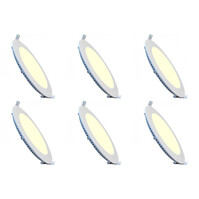 LED Downlight Slim 6 Pack - Inbouw Rond 18W Warm Wit LED Downlight Slim 6 Pack - Inbouw Rond 18W Warm Wit