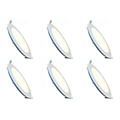 Inbouw LED Downlight Slim 6 Pack - Rond 3W Dimbaar LED Lamp Natuurlijk Wit
