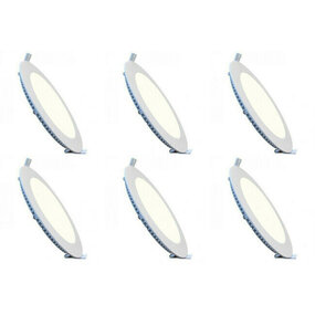LED Downlight Slim 6 Pack - Inbouw 3W Dimbaar Natuurlijk Wit LED Downlight Slim 6 Pack - Inbouw 3W Dimbaar Natuurlijk Wit