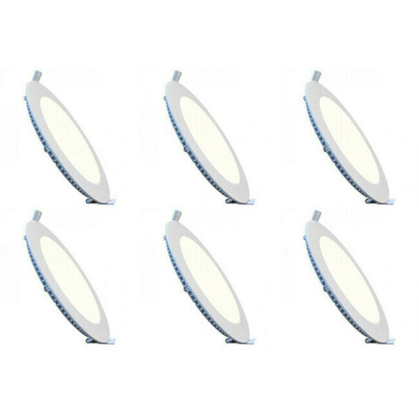 HLW LED Inbouw LED Downlight Slim 6 Pack - Rond 3W Dimbaar LED Lamp Natuurlijk Wit HLW LED Inbouw LED Downlight Slim 6 Pack - Rond 3W Dimbaar LED Lamp Natuurlijk Wit