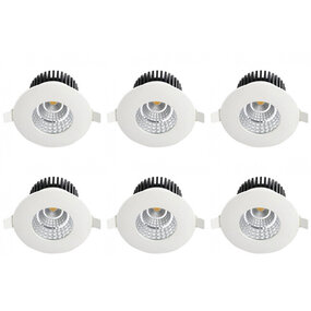 LED Spot 6 Pack - Inbouw LED Downlight 6W Waterdicht IP65 LED Spot 6 Pack - Inbouw LED Downlight 6W Waterdicht IP65