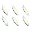 LED Downlight Slim 6 Pack 12W Warm White 2700K Recessed Round