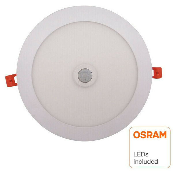 HLW LED LED Downlight Slim 18W Inbouw met PIR Bewegingssensor & Warm Wit 2700K–3000K HLW LED LED Downlight Slim 18W Inbouw met PIR Bewegingssensor & Warm Wit 2700K–3000K