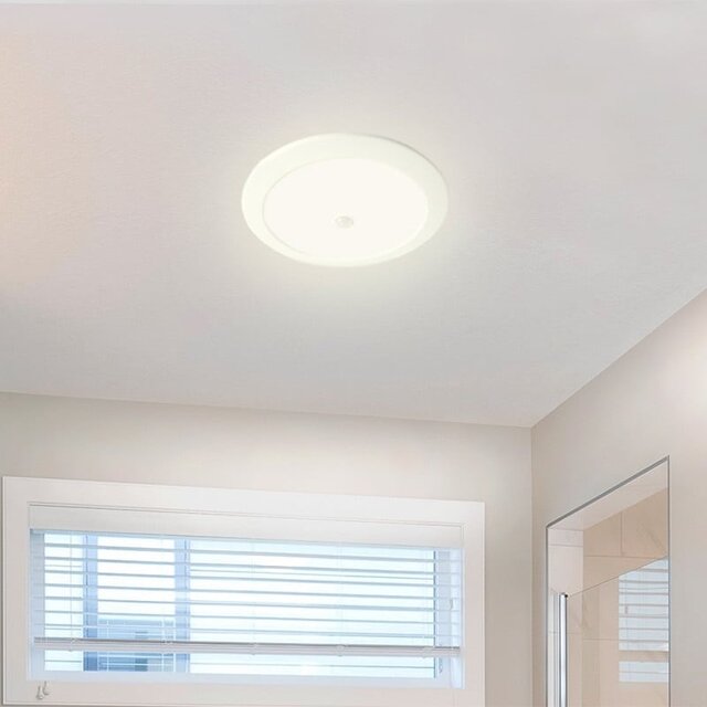 Ronde slanke LED downlight 12W inbouw met bewegingssensor warm wit licht 3000K 750 lumen Ronde slanke LED downlight 12W inbouw met bewegingssensor warm wit licht 3000K 750 lumen