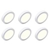 LED Downlight 6 Pack - Surface-Mounted LED Lamp 18W Natural White