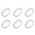 Opbouw LED Downlight 6 Pack 18W - Ronde LED Lamp Ø225mm Natuurlijk Wit