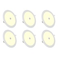 LED Downlight Inbouw Rond 12W Met Sensor - Warm Wit 2700K-3000K, 6 Pack LED Downlight Inbouw Rond 12W Met Sensor - Warm Wit 2700K-3000K, 6 Pack