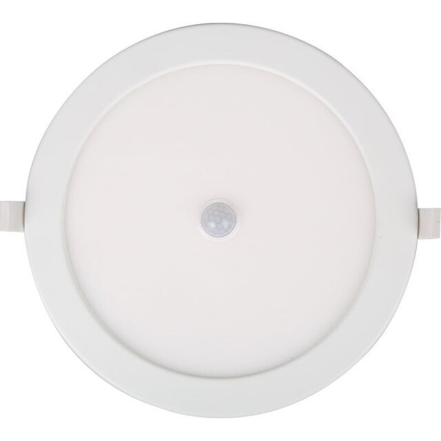 HLW LED LED Downlight Recessed Round 12W With Sensor - Warm White 2700K-3000K, 6 Pack HLW LED LED Downlight Recessed Round 12W With Sensor - Warm White 2700K-3000K, 6 Pack