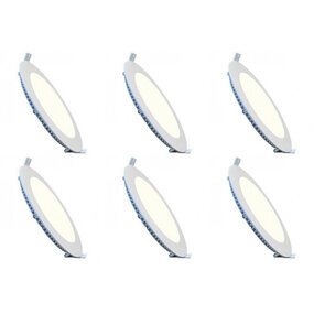 LED Downlight Slim 6 Pack - Inbouw Rond 12W Natuurlijk Wit LED Downlight Slim 6 Pack - Inbouw Rond 12W Natuurlijk Wit