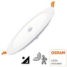 slanke ronde LED downlight 20W inbouwlamp met bewegingssensor warm wit licht 3000K 2500 lumen