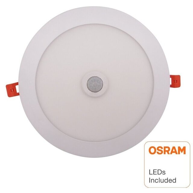 HLW LED Recessed LED Downlight Slim 20W With PIR Motion Sensor - Warm White 2700K–3000K