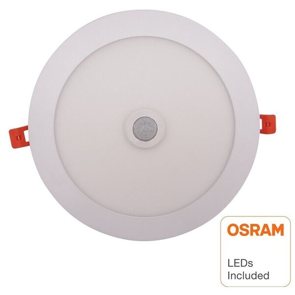 HLW LED Inbouw LED Downlight Slim 20W Met PIR Bewegingssensor - Warm Wit 2700K–3000K HLW LED Inbouw LED Downlight Slim 20W Met PIR Bewegingssensor - Warm Wit 2700K–3000K