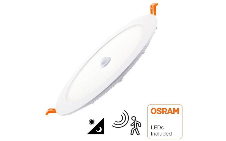 HLW LED LED Downlight Slim 20W Recessed With PIR Motion Sensor - Neutral White 4000K HLW LED LED Downlight Slim 20W Recessed With PIR Motion Sensor - Neutral White 4000K