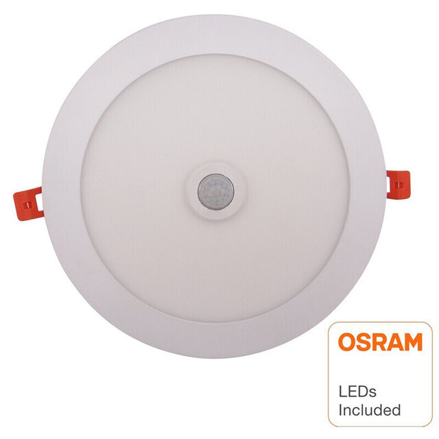 HLW LED LED Downlight Slim 20W Recessed With PIR Motion Sensor - Neutral White 4000K HLW LED LED Downlight Slim 20W Recessed With PIR Motion Sensor - Neutral White 4000K