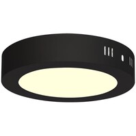 LED Downlight 12W Warm Wit 3000K - Opbouw LED Lamp Mat Zwart