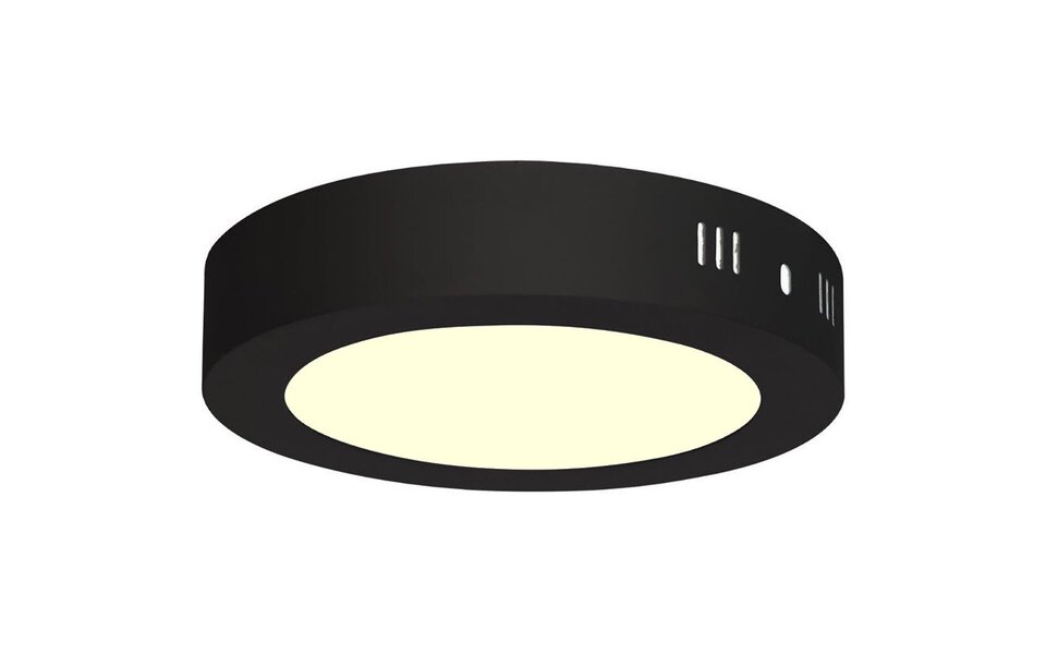 HLW LED 12W LED Downlight Surface Mounted - Warm White 2700K–3000K, Matte Black, Ø170mm HLW LED 12W LED Downlight Surface Mounted - Warm White 2700K–3000K, Matte Black, Ø170mm