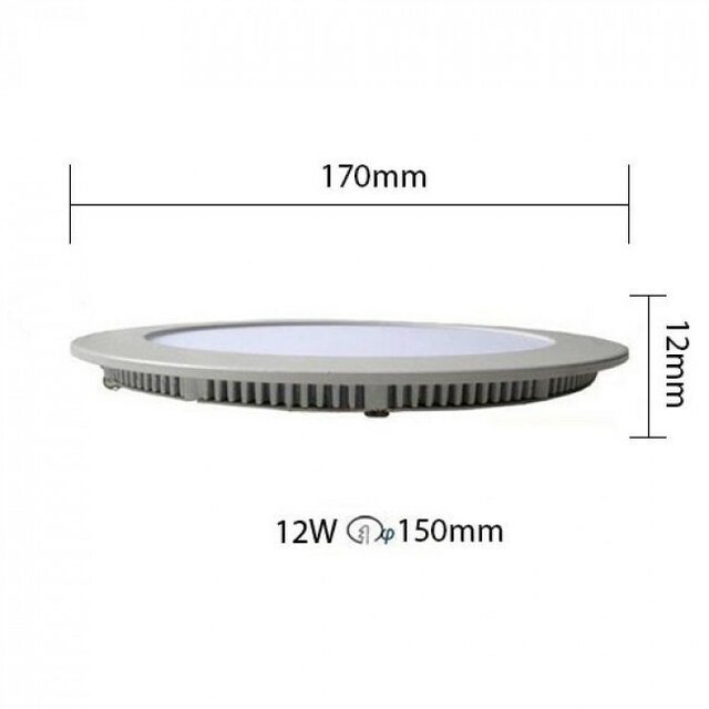 HLW LED Dimbare Inbouw LED Downlight 12W - Helder Koud Wit 6000K - Slim Design