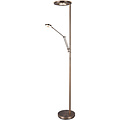Dimmable LED Floor Lamp 38W - Antique Bronze Design