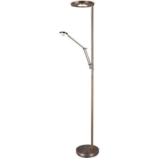Dimbare LED Vloerlamp 38W - Oud Bronzen Design Verlichting per ruimte