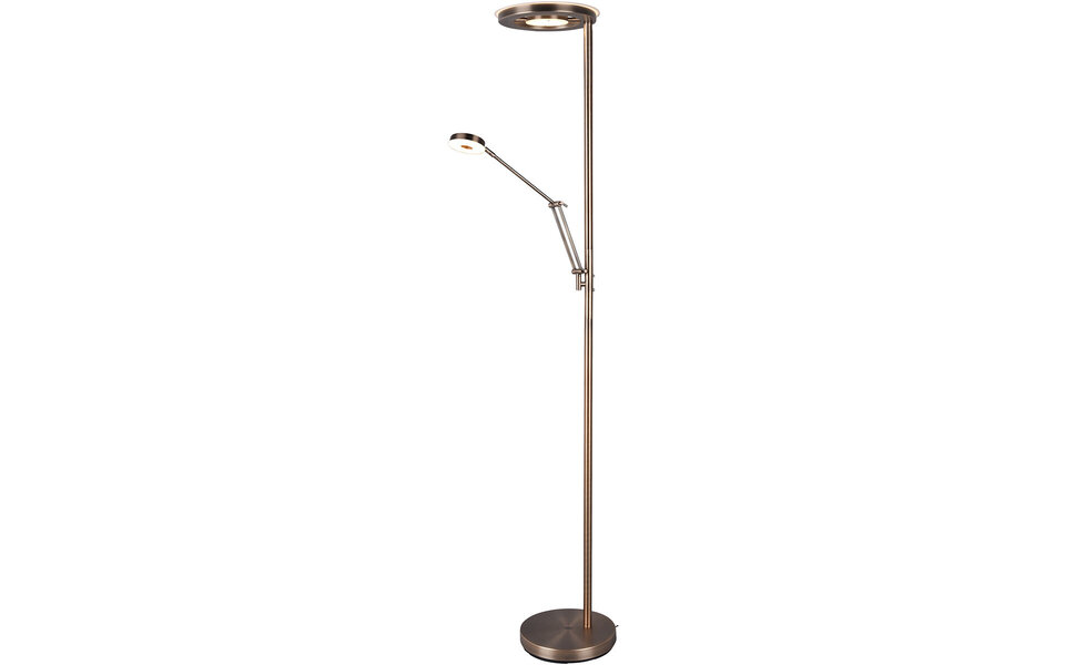 HLW LED Dimmable LED Floor Lamp 38W - Antique Bronze Design