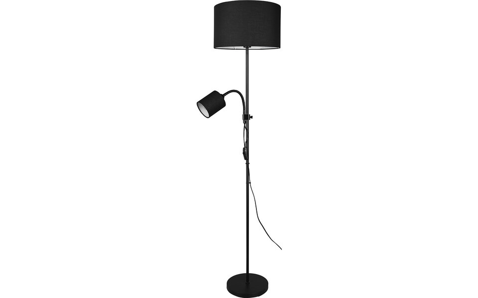 HLW LED Stylish LED Floor Lamp Trion Owino - Matte Black Floor Lamp with 2 Light Points