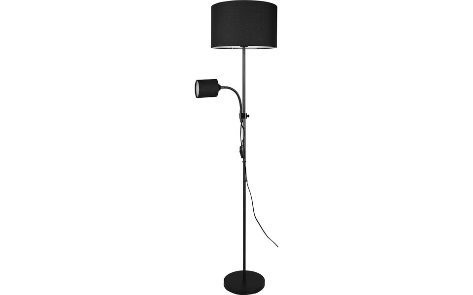 HLW LED Stylish LED Floor Lamp Trion Owino - Matte Black Floor Lamp with 2 Light Points