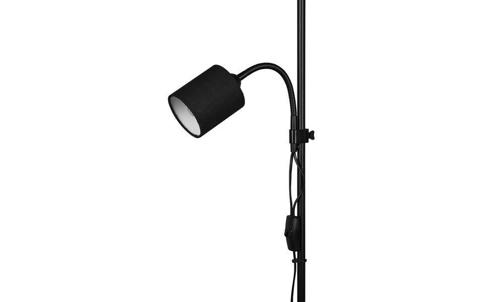 HLW LED Stylish LED Floor Lamp Trion Owino - Matte Black Floor Lamp with 2 Light Points