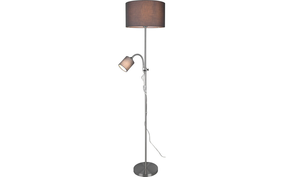 HLW LED LED Floor Lamp Trion Owino - Modern floor lighting with double light points and E27 fitting