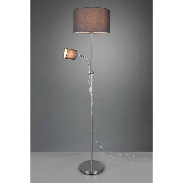 HLW LED LED Vloerlamp Trion Owino - Moderne vloerverlichting met dubbele lichtpunten en E27 fitting