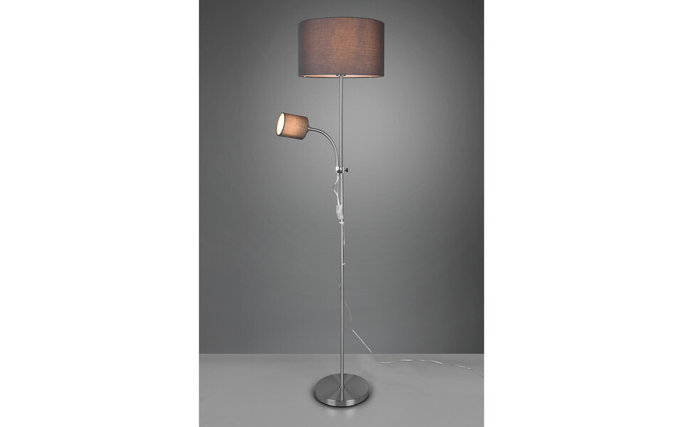 HLW LED LED Floor Lamp Trion Owino - Modern floor lighting with double light points and E27 fitting