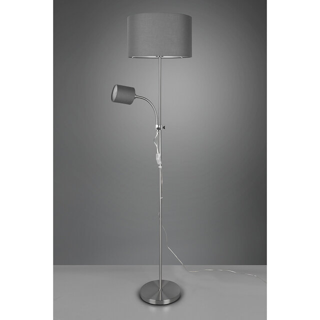 HLW LED LED Floor Lamp Trion Owino - Modern floor lighting with double light points and E27 fitting