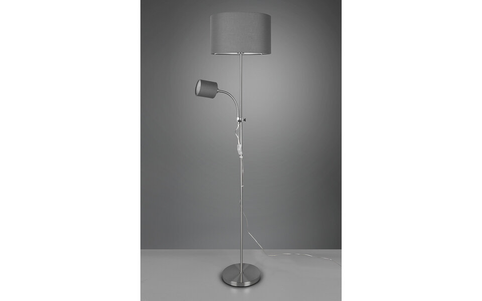 HLW LED LED Floor Lamp Trion Owino - Modern floor lighting with double light points and E27 fitting