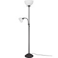 LED Floor Lamp Trion City - Metal 2-light floor lamp with E27 & E14 socket