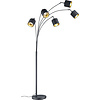 LED Floor Lamp Trion Torry - Black/Gold - 5-light - 28W LED LED Floor Lamp Trion Torry - Black/Gold - 5-light - 28W LED