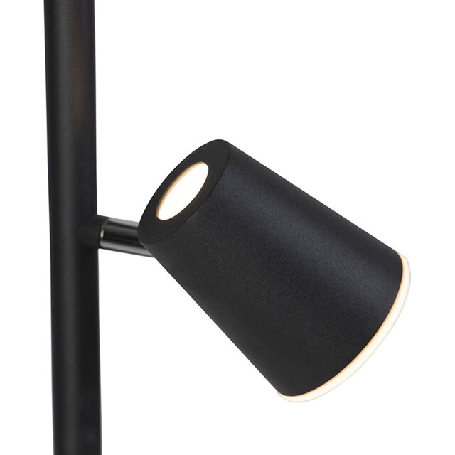 HLW LED LED Floor Lamp Dimmable - Black & White Floor Lamp with Warm White 2700K-3000K, 7W LED HLW LED LED Floor Lamp Dimmable - Black & White Floor Lamp with Warm White 2700K-3000K, 7W LED