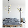 HLW LED LED Floor Lamp Trion Ross - Matte Gold Aluminum Floor Lamp with 6 E27 Light Points