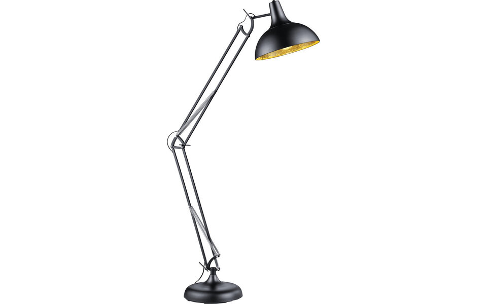 HLW LED Adjustable LED Floor Lamp Trion Salvy - Matte Black Aluminum LED Lamp