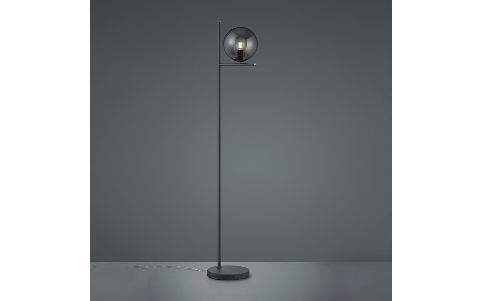 HLW LED Stylish LED Floor Lamp Trion Pora with E14 fitting and matte anthracite aluminum
