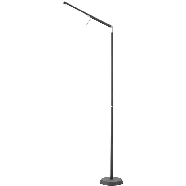 HLW LED LED Vloerlamp 6W Dimbaar - Mat Zwart & Wit, Warm Wit 2700K–3000K, Modern Design