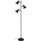 HLW LED LED Floor Lamp Trion Gini - Black floor lamp with 3 light points and E14 fitting