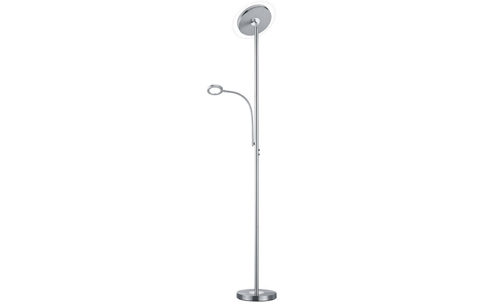 HLW LED White Dimmable LED Floor Lamp 18W - Warm White 2700K–3000K, Modern Round Design