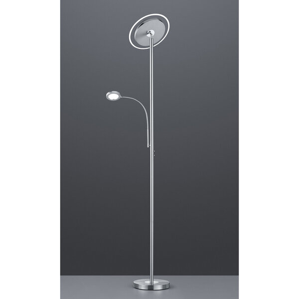 HLW LED Witte Dimbare LED Vloerlamp 18W - Warm Wit 2700K–3000K, Modern Rond Design HLW LED Witte Dimbare LED Vloerlamp 18W - Warm Wit 2700K–3000K, Modern Rond Design