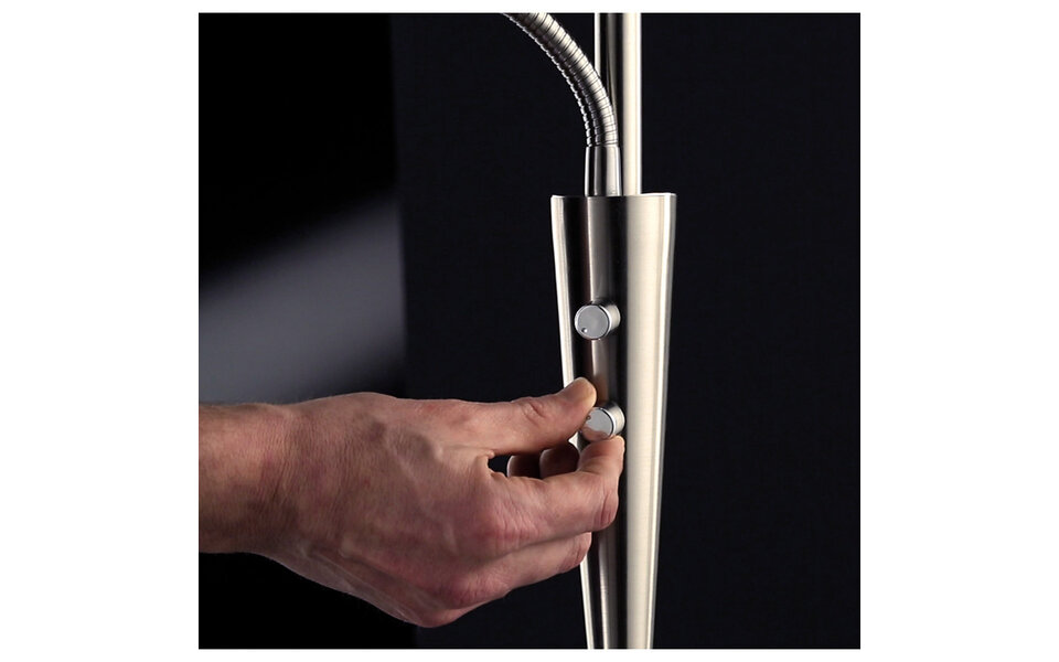 HLW LED Dimbare LED Vloerlamp 34W - Gouden Trion Qubico met Aanpasbare Kleur