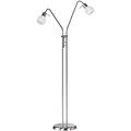 LED Floor Lamp Trion Besina - 2-light with E14 fitting and flexible arms, Matte Nickel