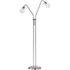 HLW LED LED Floor Lamp Trion Besina - 2-light with E14 fitting and flexible arms, Matte Nickel